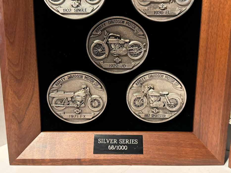 1988 Harley Davidson 85th Anniversary Collection Silver Series 12 Medallion Set   - TvMovieCards.com