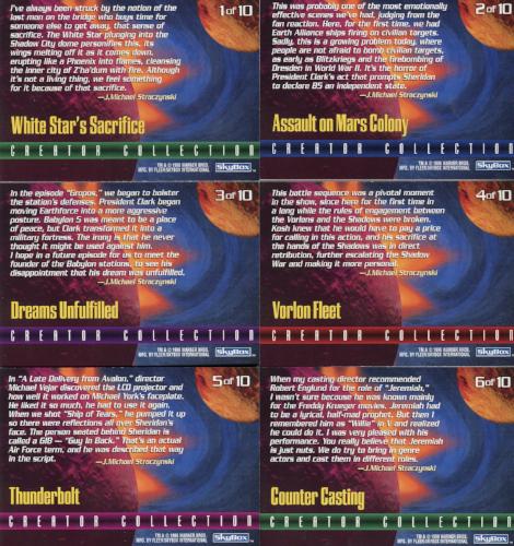 Babylon 5 Creator's Collection Chase Card Set 10 Cards 1996   - TvMovieCards.com