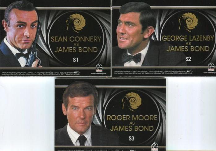 James Bond 50th Anniversary Series One Shadowbox Chase Card Set S1 thru S3   - TvMovieCards.com
