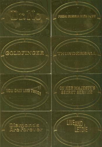 James Bond 50th Anniversary Series One Gold Plaque Chase Card Set 11 Cards   - TvMovieCards.com