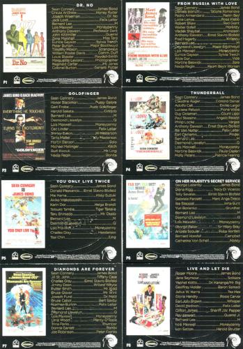 James Bond 50th Anniversary Series One Gold Plaque Chase Card Set 11 Cards   - TvMovieCards.com