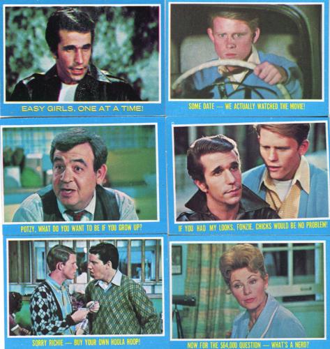 Happy Days TV Show Vintage Trading Card Set 44 Cards/11 Stickers Topps 1976   - TvMovieCards.com