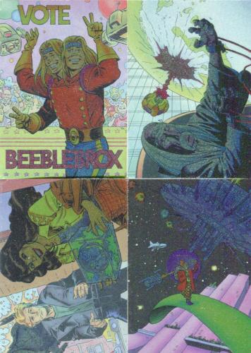 Hitchhiker's Guide to the Galaxy Tekchrome Chase Card Set T1 - T4 Cardz 1994   - TvMovieCards.com