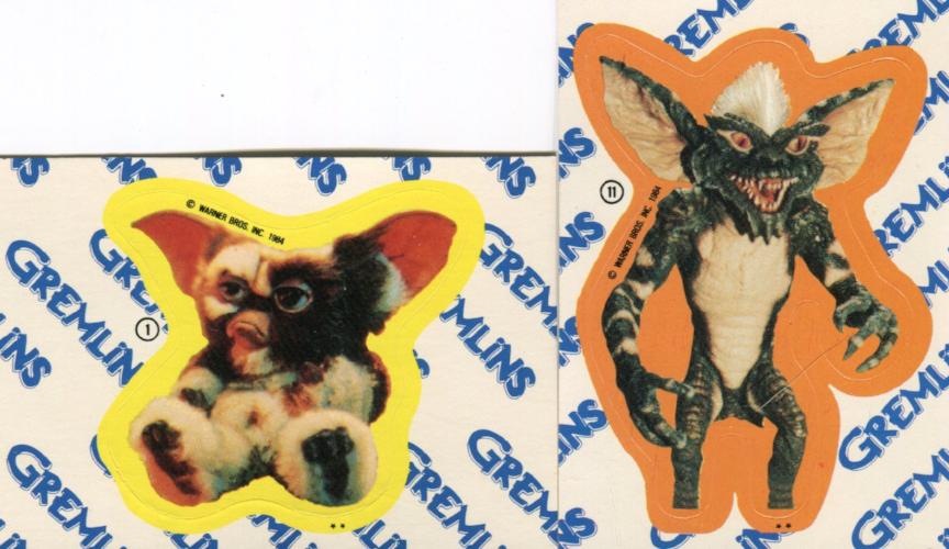 Gremlins 1 Movie Vintage Base Card Set 82 Cards and 11 Stickers