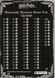 Harry Potter Memorable Moments 2 Base Trading Card Set 72 Cards   - TvMovieCards.com