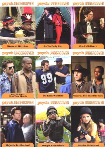 Psych Seasons 1-4 Undercover Chase Card Set U01-U09   - TvMovieCards.com