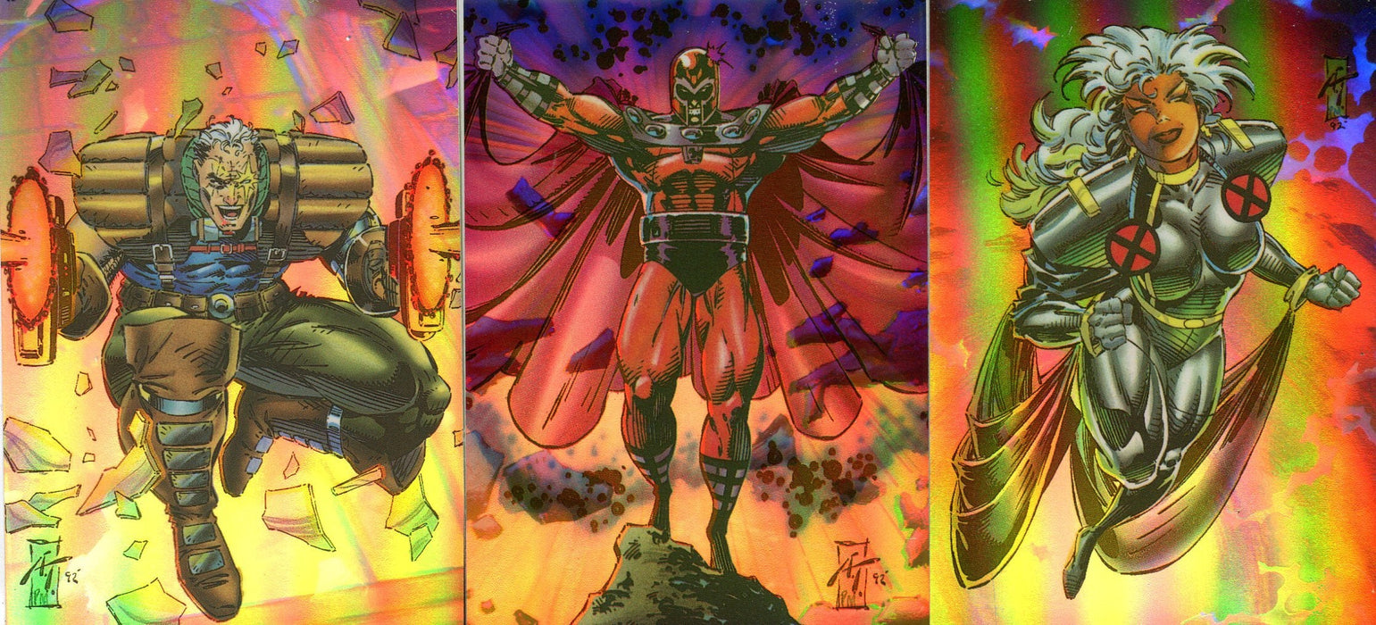 Marvel  X-Men Series 2 Holithogram Chase Card Set H-1 thru H-3 1993 Skybox   - TvMovieCards.com