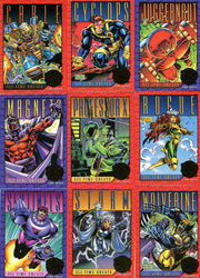 Marvel  X-Men Series 2 Gold Foil Chase Card Set #G-1 thru #G-9 1993 Skybox   - TvMovieCards.com