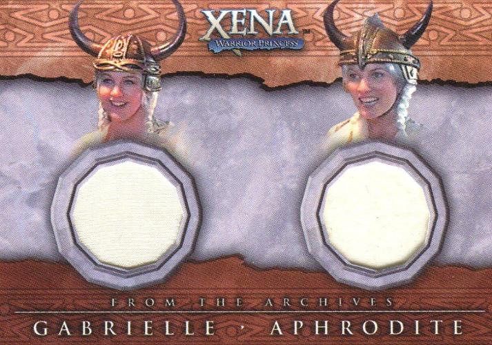 Xena Beauty and Brawn Gabrielle and Aphrodite Double Costume Card DC6   - TvMovieCards.com
