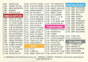 Marvel Universe Series 1 One Base Trading Card Set 162 Cards Impel 1990   - TvMovieCards.com
