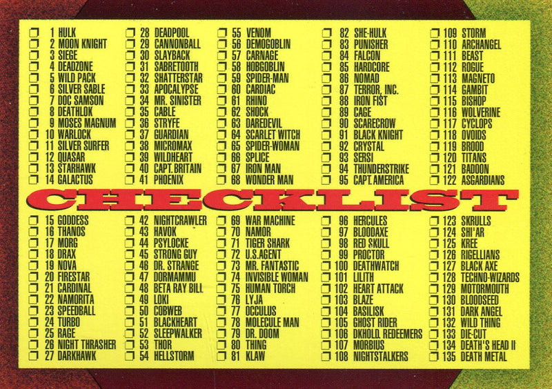 Marvel Universe Series 4 Base Card Set 180 Cards Impel 1993   - TvMovieCards.com