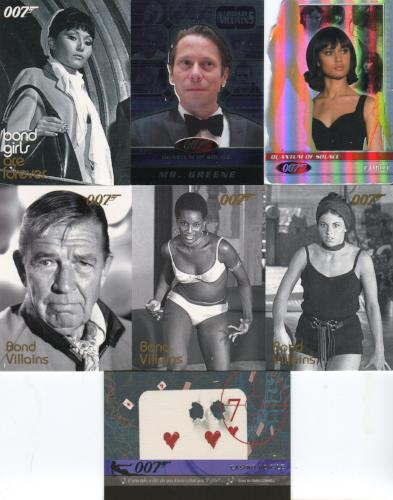James Bond Heroes & Villains Expansion Partial Card Set 7 Cards   - TvMovieCards.com