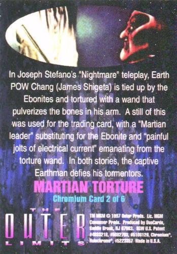 Outer Limits 1997 Chromium Chase Card 2 of 6   - TvMovieCards.com