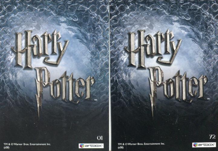 The World of Harry Potter 3D 2 Base Trading Card Set 72 Cards - TvMovieCards.com