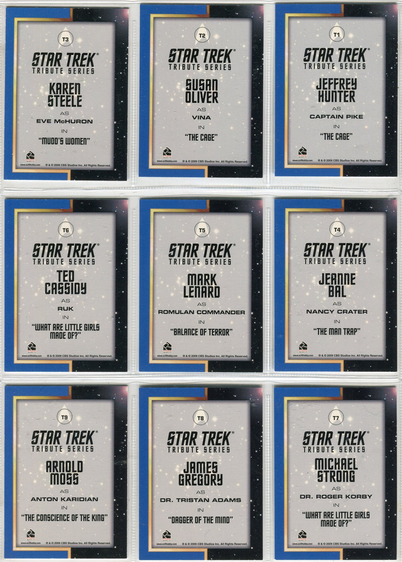 Star Trek TOS 40th Series 3 Tribute Chase Card Set of 18 T1 - T18 2009 - TvMovieCards.com