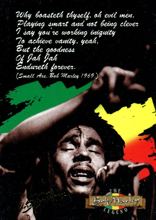 Bob Marley The Legend Base Card Set 50 Cards Island Vibes 1996   - TvMovieCards.com