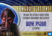 Farscape Season 2 Wayne Pygram as Scorpius Autograph Card A9   - TvMovieCards.com