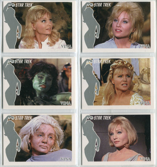 Star Trek TOS 40th Anniversary S1 Faces of Vina Chase Card Set of 6 FV1-FV6 2006   - TvMovieCards.com