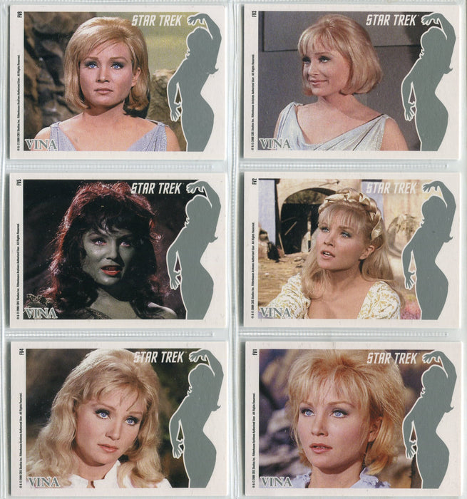 Star Trek TOS 40th Anniversary S1 Faces of Vina Chase Card Set of 6 FV1-FV6 2006   - TvMovieCards.com