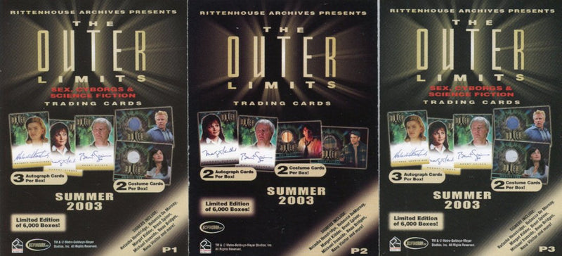 Outer Limits Sex, Cyborgs & Science Fiction Promo Card Set 3 Cards   - TvMovieCards.com
