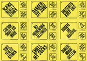 Snotty Signs Vintage Sticker Card Set 44 Sticker Cards Topps 1986   - TvMovieCards.com
