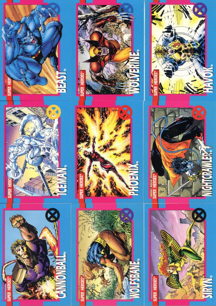 Marvel  X-Men Series 1  Base Card Set 100 Cards 1992 Impel   - TvMovieCards.com