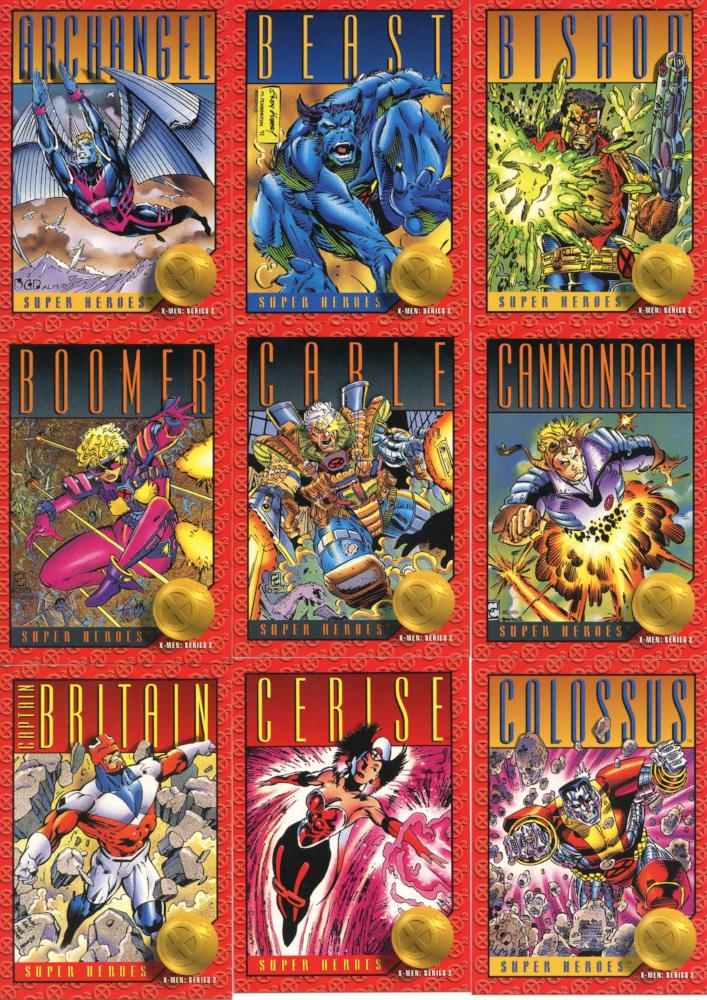 Marvel X-Men Series 2 Base Card Set 100 Cards 1993 Skybox