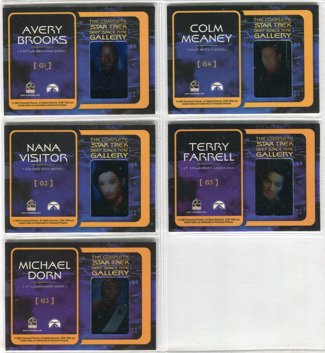 Star Trek The Complete Deep Space Nine DS9 Gallery Chase Card Set G1-G10   - TvMovieCards.com