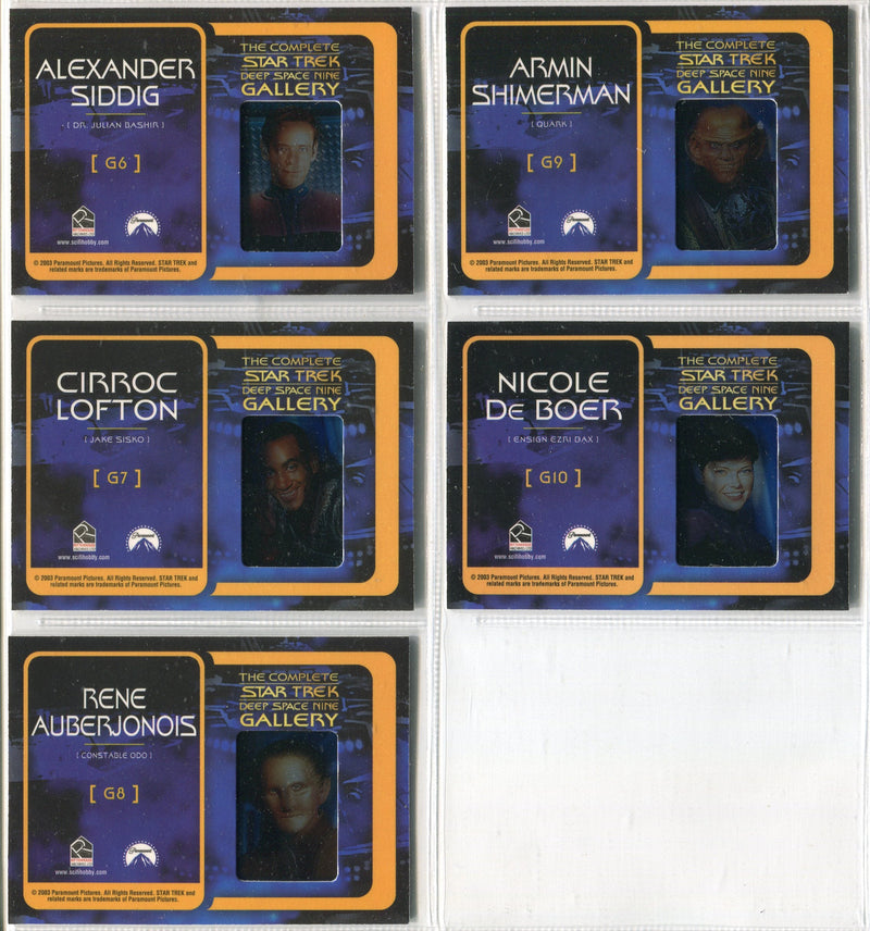 Star Trek The Complete Deep Space Nine DS9 Gallery Chase Card Set G1-G10   - TvMovieCards.com