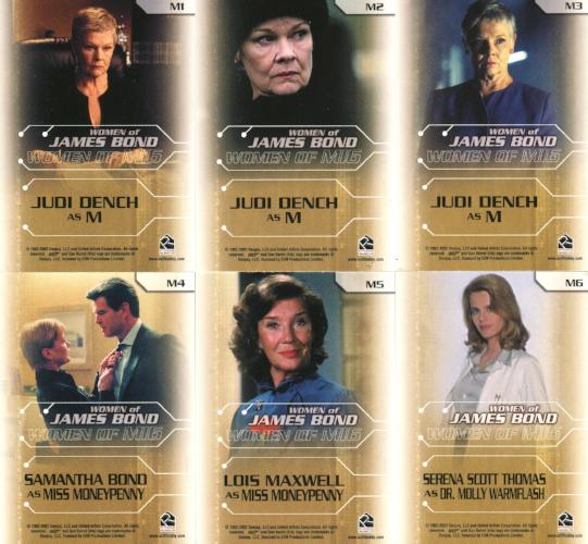 James Bond Women of James Bond in Motion Foil Chase Card Set M1 thru M6   - TvMovieCards.com