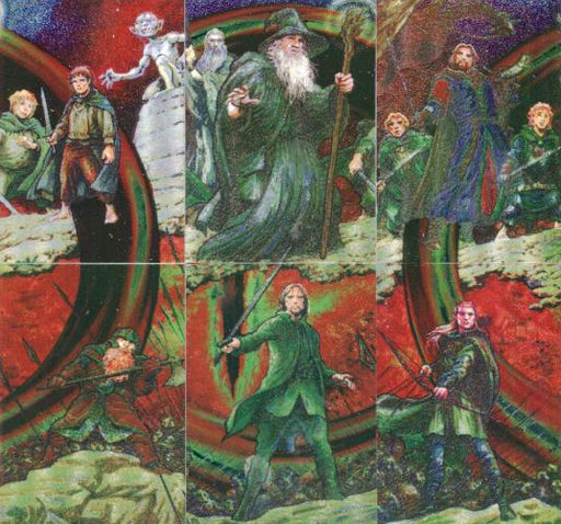 Lord of the Rings Masterpieces Series One Etched Foil Chase Card Set 6 Cards   - TvMovieCards.com