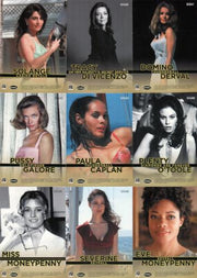 James Bond Autographs & Relics 007 Gold Gallery Chase Card Set GG39 thru GG47   - TvMovieCards.com