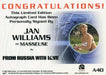 James Bond A40 The Quotable James Bond Jan Williams Autograph Card   - TvMovieCards.com