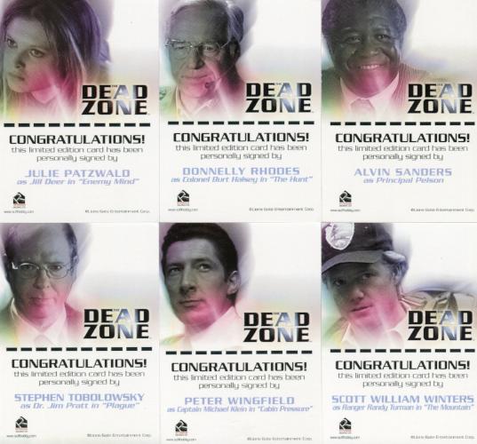 Dead Zone Seasons 1 & 2 Autograph Card Set 15 Cards Rittenhouse 2004   - TvMovieCards.com