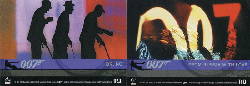 James Bond The Quotable James Bond Theme Songs Chase Card Set 10 Cards   - TvMovieCards.com