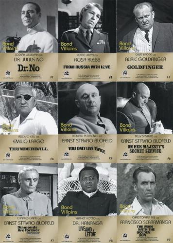 James Bond The Quotable James Bond Villains Chase Card Set 20 Cards F1 - F20   - TvMovieCards.com