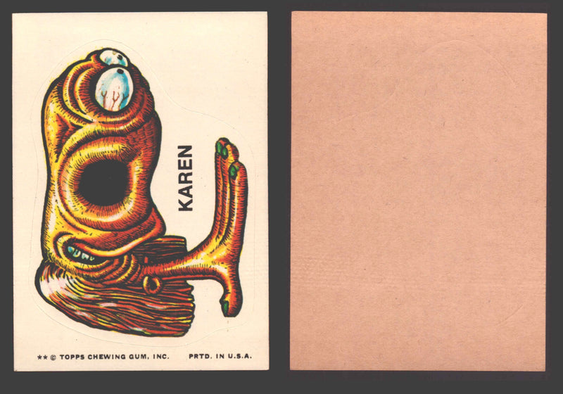 1973-74 Ugly Stickers Tan Back Trading Card You Pick Singles #1-110 Topps