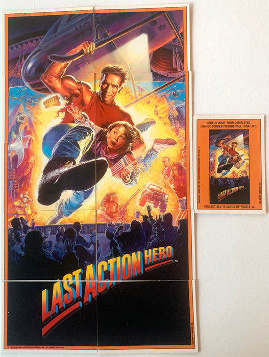 1993 Topps Last Action Hero Movie 88 Card + 11 Sticker Complete Base Card Set Near Mint - TvMovieCards.com