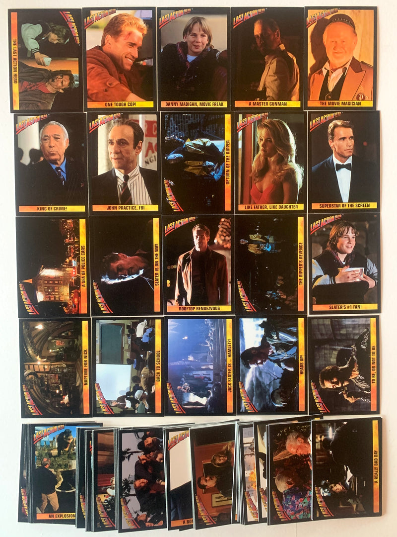 1993 Topps Last Action Hero Movie 88 Card + 11 Sticker Complete Base Card Set Ne - TvMovieCards.com