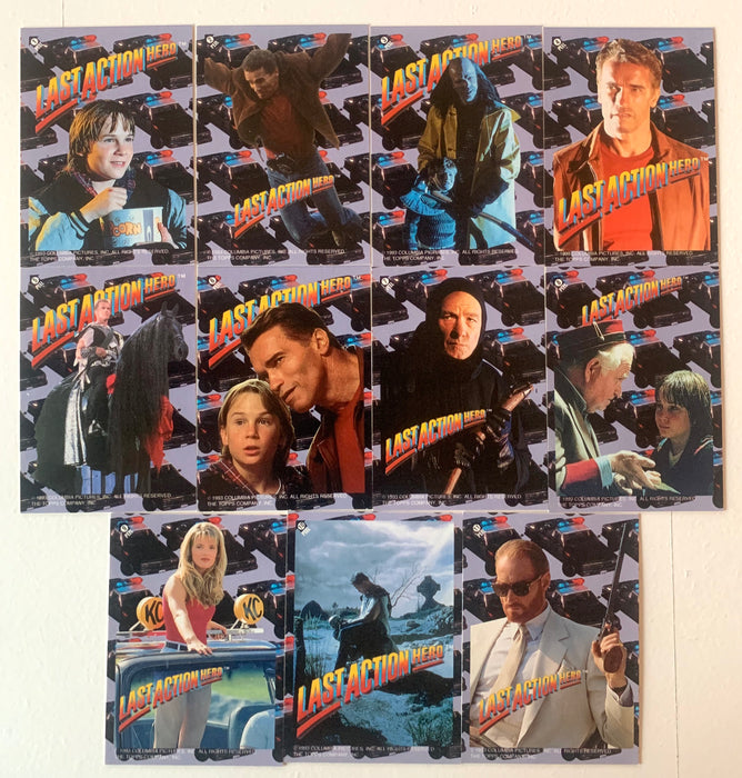 1993 Topps Last Action Hero Movie 88 Card + 11 Sticker Complete Base Card Set Near Mint - TvMovieCards.com