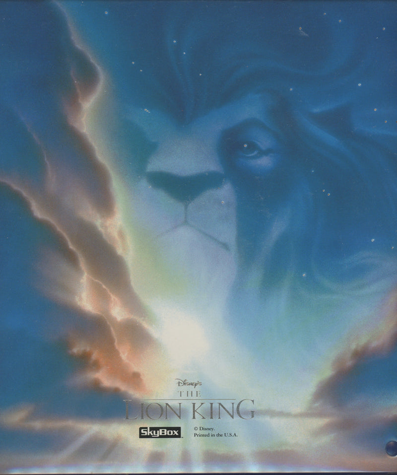 Lion King Series 1 One Disney Movie Empty Used Trading Card Album Skybox 1994 - TvMovieCards.com