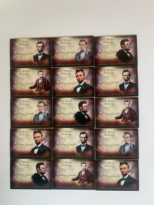 American Heritage Heroes Abraham Lincoln Chase Card Set HJ-1 HJ-15 Topps 2009 - TvMovieCards.com