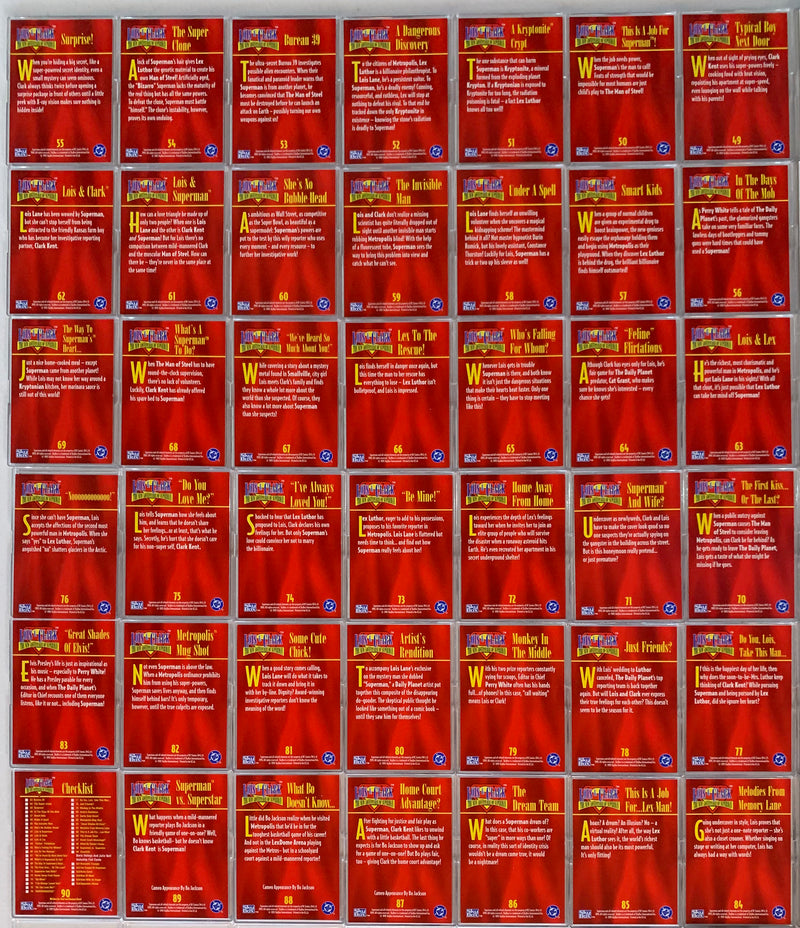 Lois & Clark The New Adventures of Superman Base Trading Card Set 90 Cards   - TvMovieCards.com