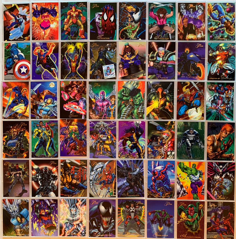 Marvel Universe '94 Flair Base Trading Card Set 150 Cards Fleer 1994   - TvMovieCards.com