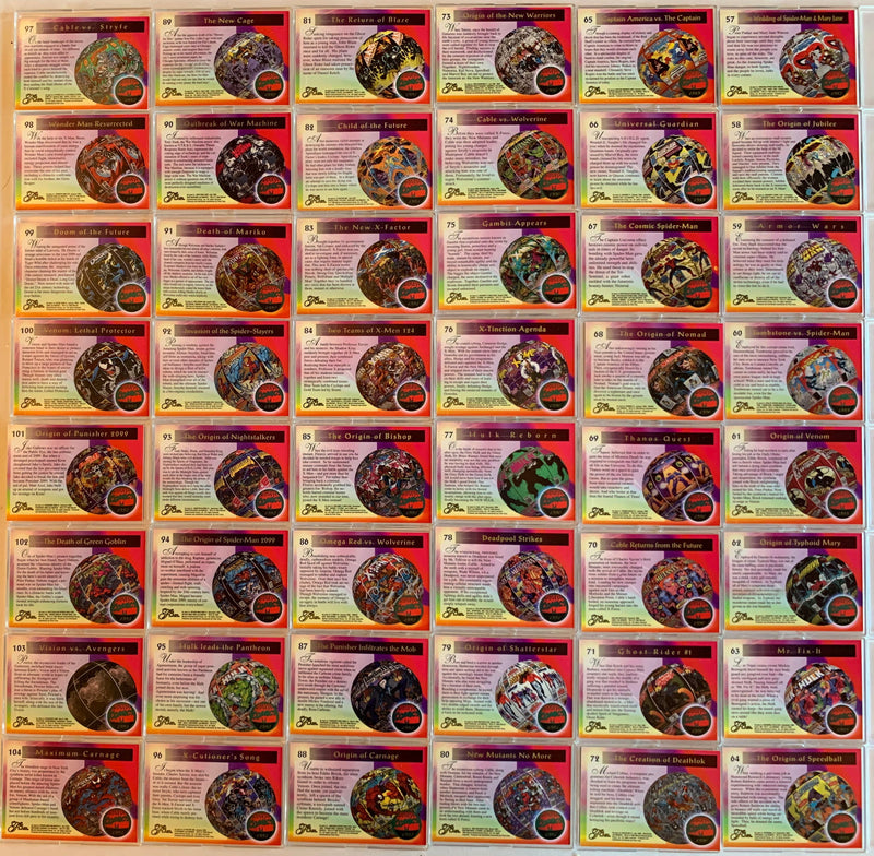 Marvel Universe '94 Flair Base Trading Card Set 150 Cards Fleer 1994   - TvMovieCards.com