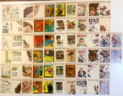 1983 Fleer Mad Magazine Stickers Complete Set 128 Numbered 64 Unnumbered NM/EX B - TvMovieCards.com