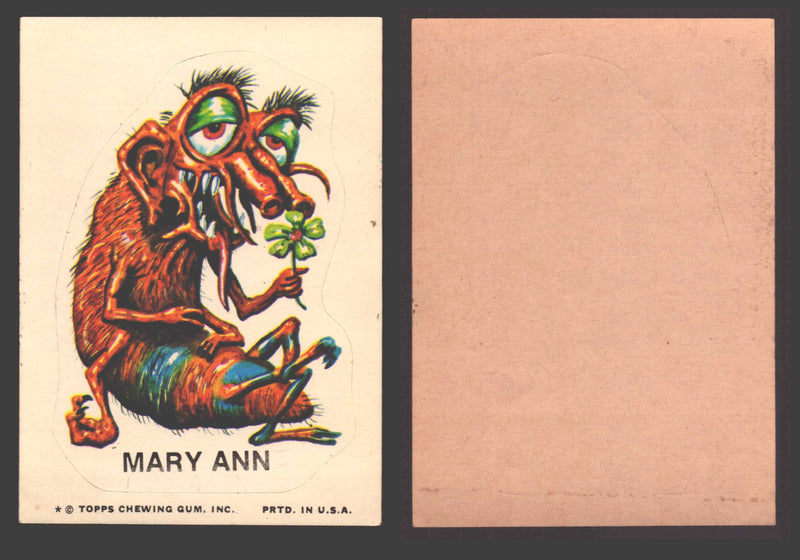 1973-74 Ugly Stickers Tan Back Trading Card You Pick Singles #1-110 Topps