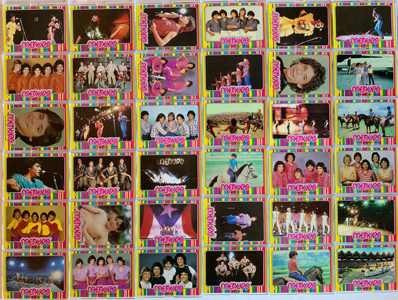 Menudo Music Vintage Trading Card Set 66 Cards + 22 Sticker Cards Topps 1983   - TvMovieCards.com