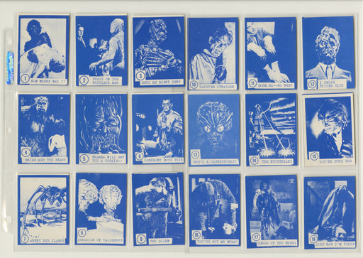 Rosan Blue Monster Cards Complete Set #1-84 Vintage Horror Series NM/EX 1965/66 - TvMovieCards.com