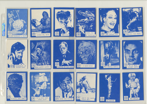 Rosan Blue Monster Cards Complete Set #1-84 Vintage Horror Series NM/EX 1965/66 - TvMovieCards.com